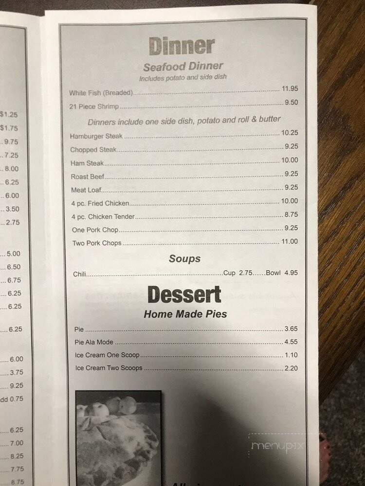 Adele's Restaurant - Salem, OH menu_pic