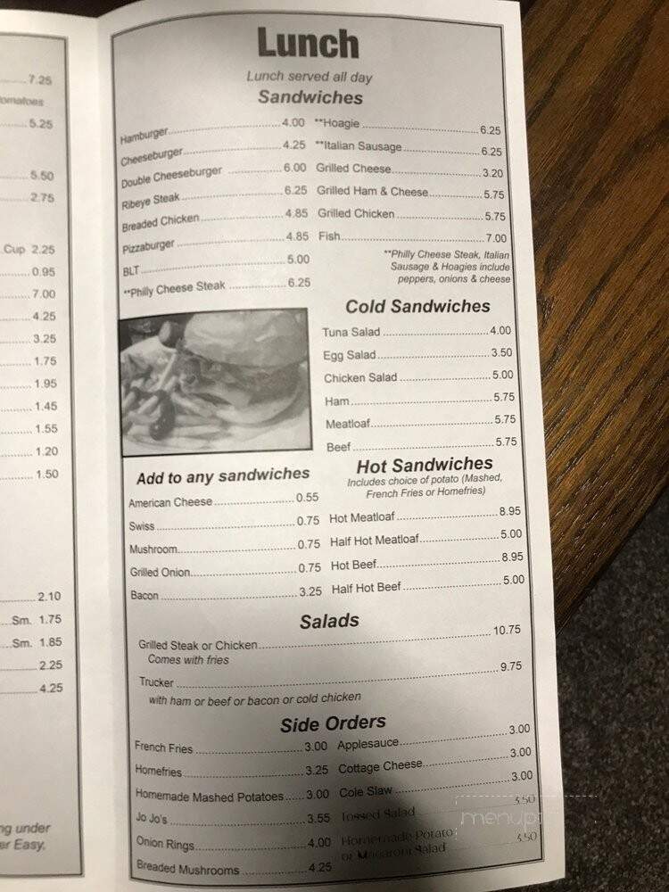 Adele's Restaurant - Salem, OH menu_pic