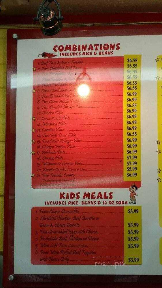 Aibertos Mexican Food - Salem, OR menu_pic