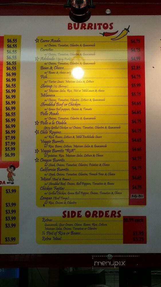Aibertos Mexican Food - Salem, OR menu_pic