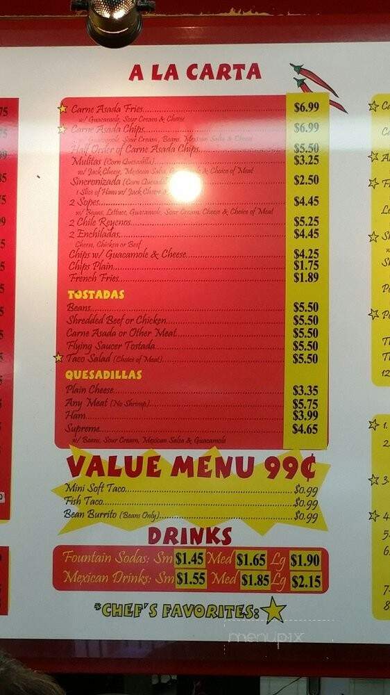 Aibertos Mexican Food - Salem, OR menu_pic