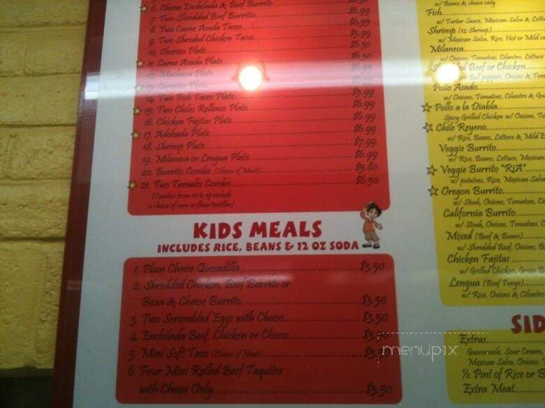 Aibertos Mexican Food - Salem, OR menu_pic