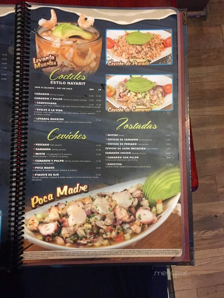 Mariscos Las Islas Marias - Salem, OR menu_pic
