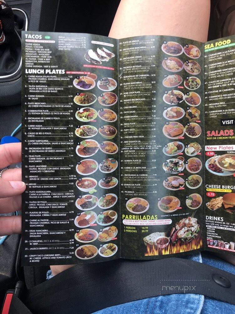 Taqueria Nuevo Vallarta - San Antonio, TX menu_pic