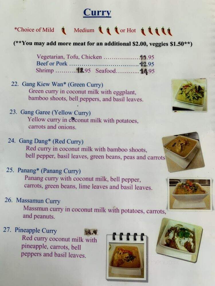 Try My Thai Restaurant - Sandy, OR menu_pic