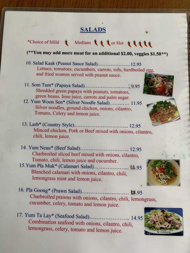 Try My Thai Restaurant - Sandy, OR menu_pic