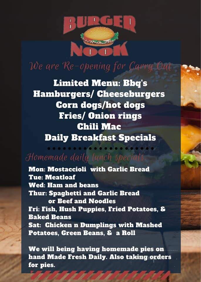 Burger Nook - Herrin, IL menu_pic