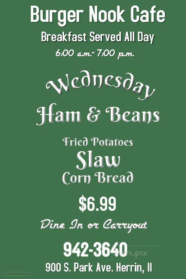 Burger Nook - Herrin, IL menu_pic