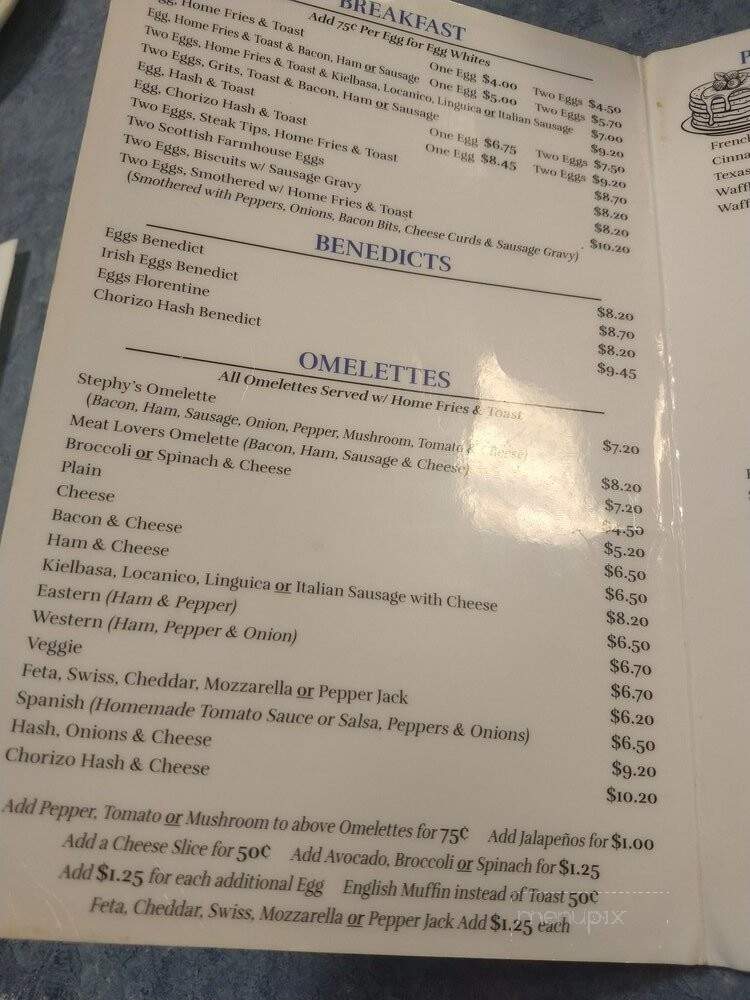 Stephy's Kitchen - Beverly, MA menu_pic