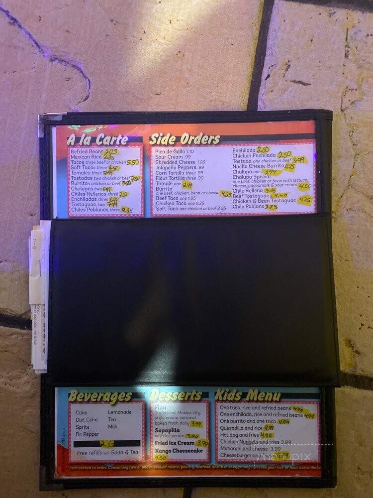 Chimichanga Mexican Restaurant - Saint Louis, MO menu_pic