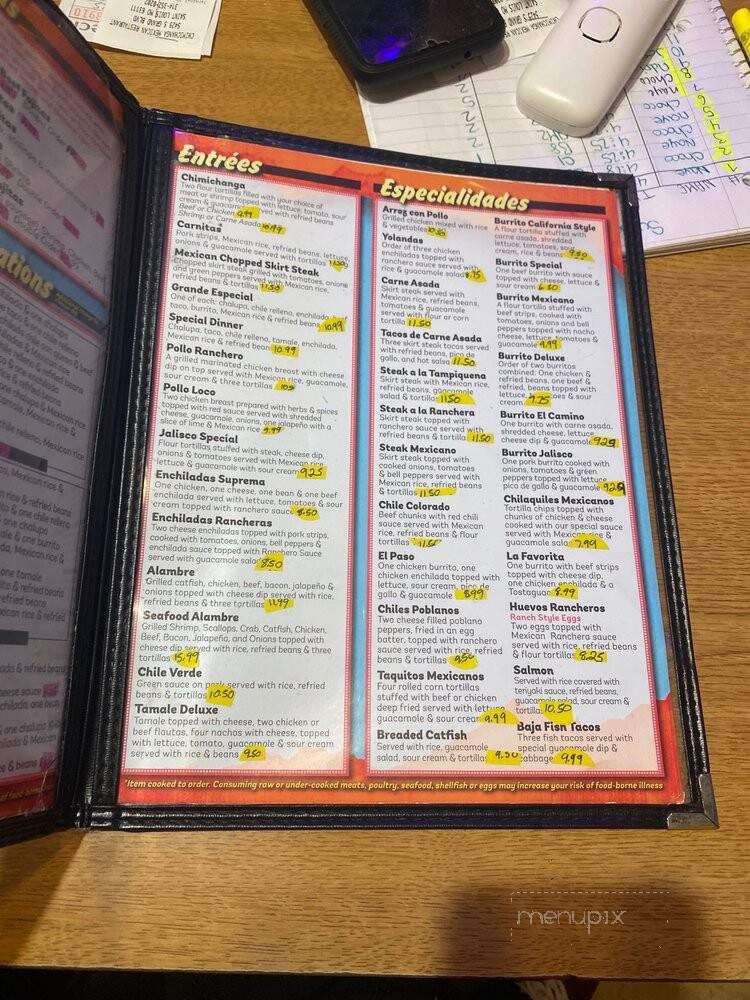 Chimichanga Mexican Restaurant - Saint Louis, MO menu_pic
