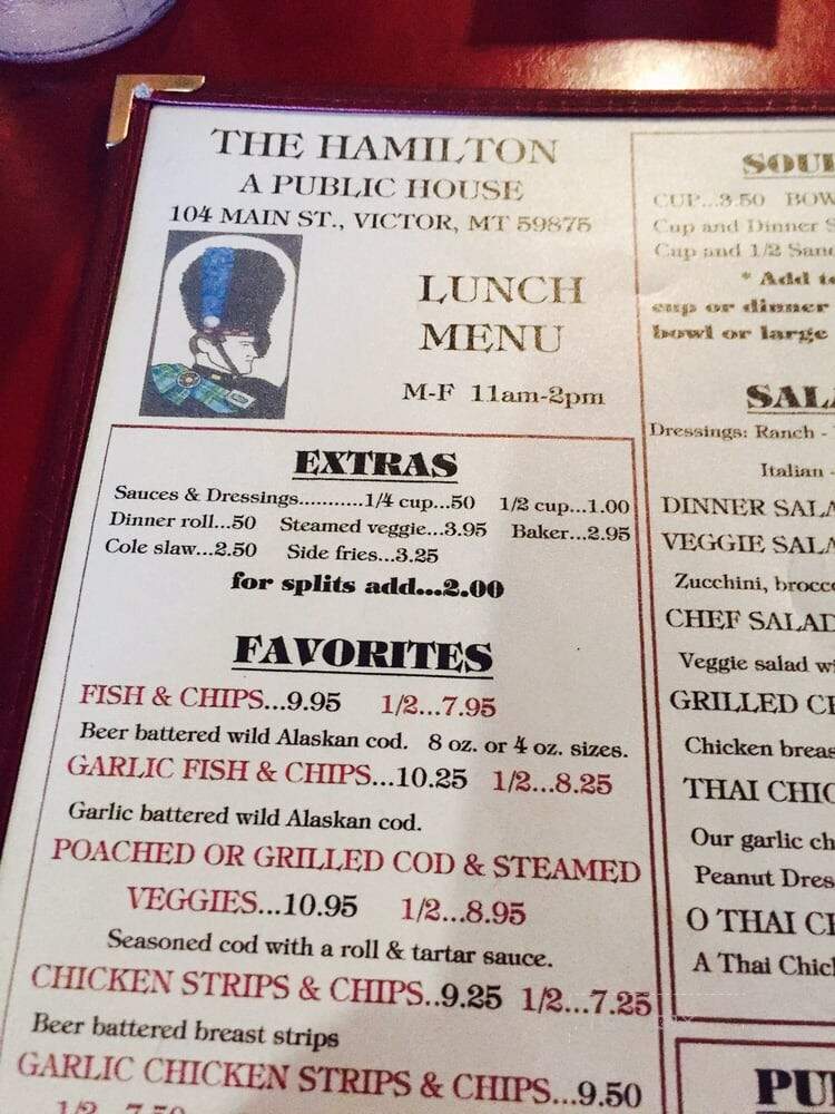 Hamilton A Public House - Victor, MT menu_pic