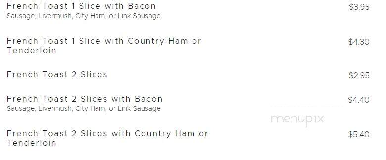Hendrix's Barbecue - Salisbury, NC menu_pic