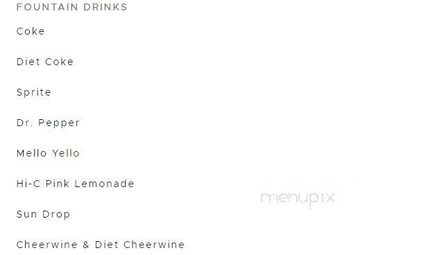 Hendrix's Barbecue - Salisbury, NC menu_pic