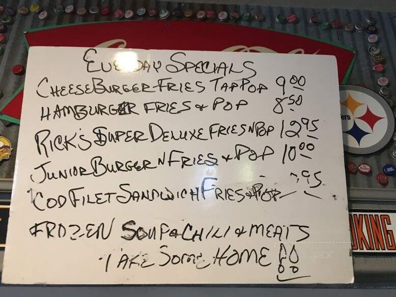 Rick's Cafe - Mobridge, SD menu_pic
