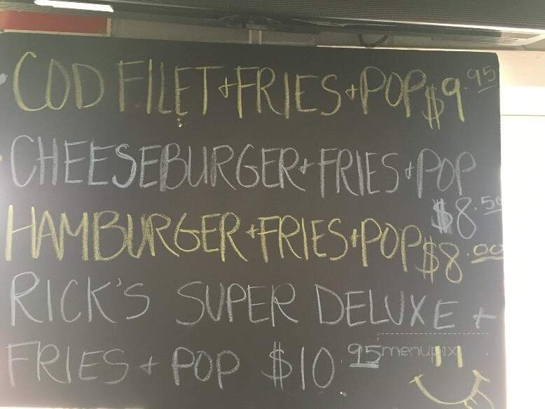 Rick's Cafe - Mobridge, SD menu_pic