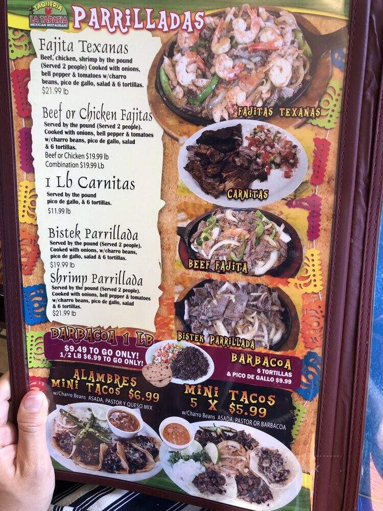 Taqueria La Tapatia - San Antonio, TX menu_pic