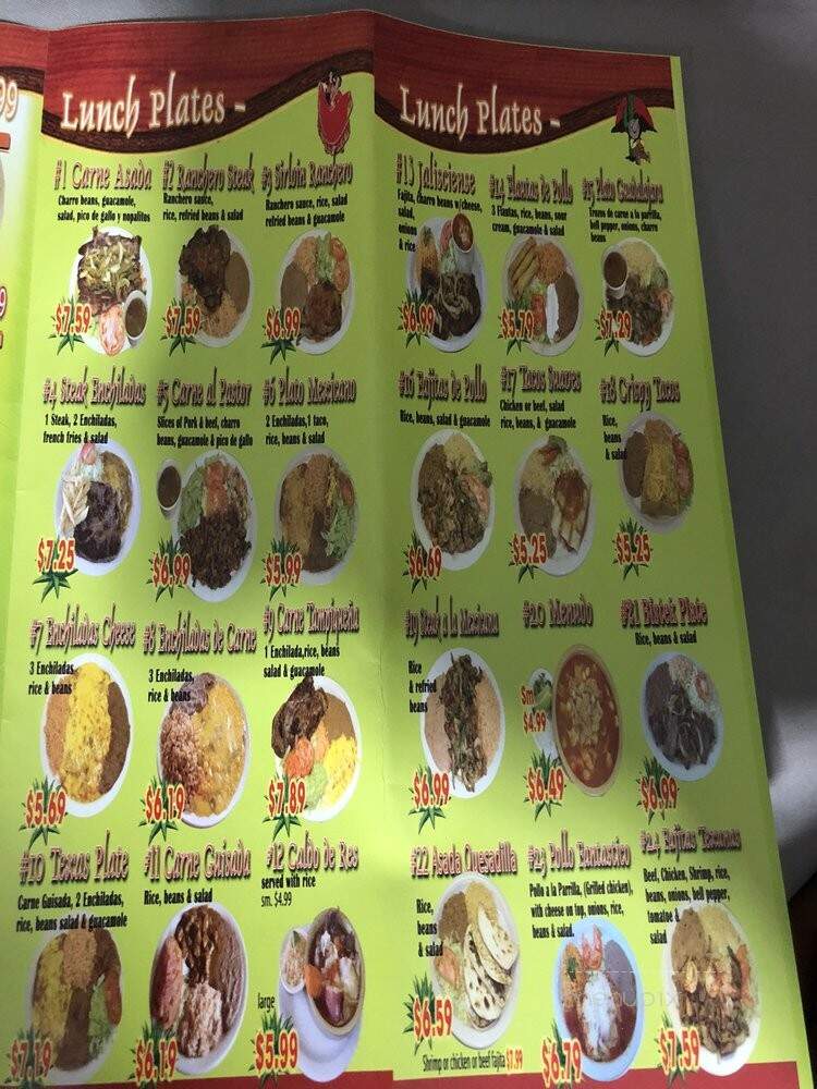 Taqueria La Tapatia - San Antonio, TX menu_pic