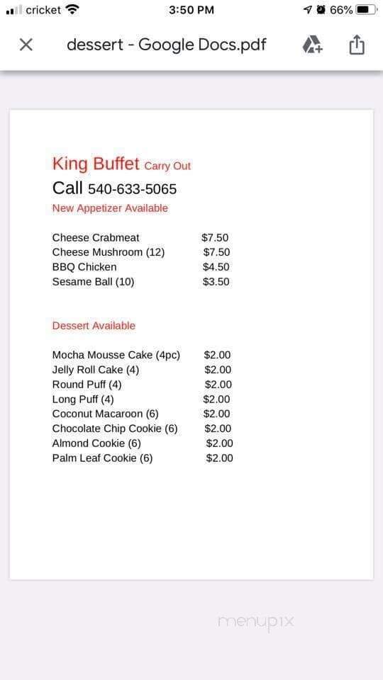 King Buffet - Fairlawn, VA