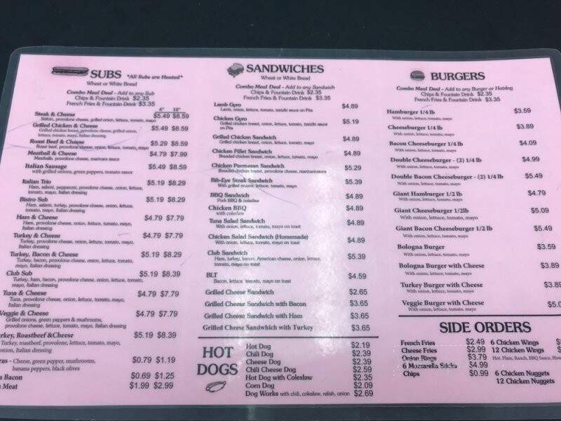 Sandston Bistro & Shake - Sandston, VA menu_pic