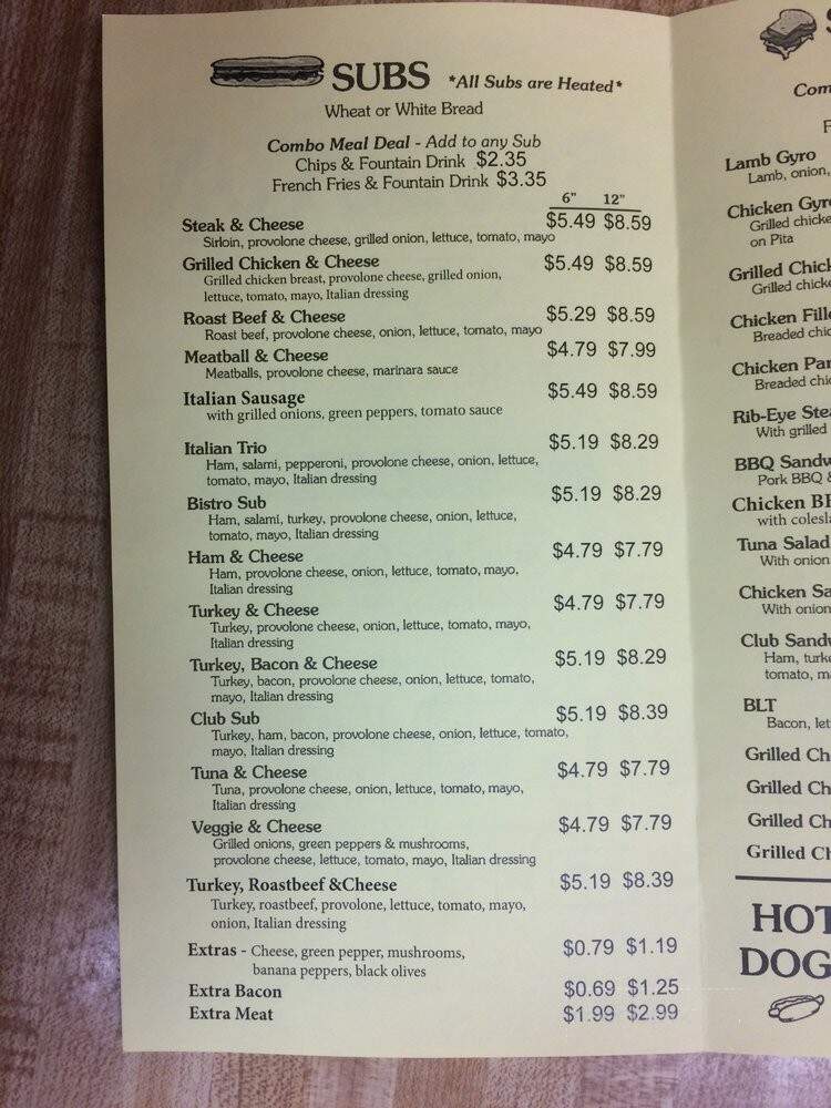 Sandston Bistro & Shake - Sandston, VA menu_pic
