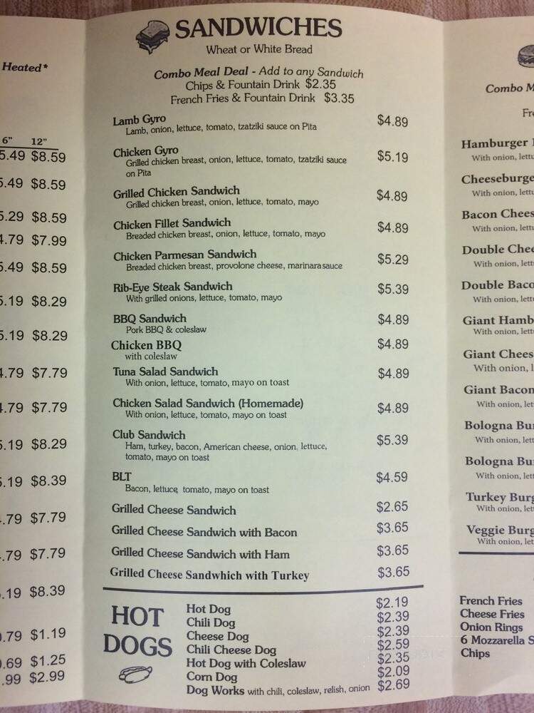 Sandston Bistro & Shake - Sandston, VA menu_pic