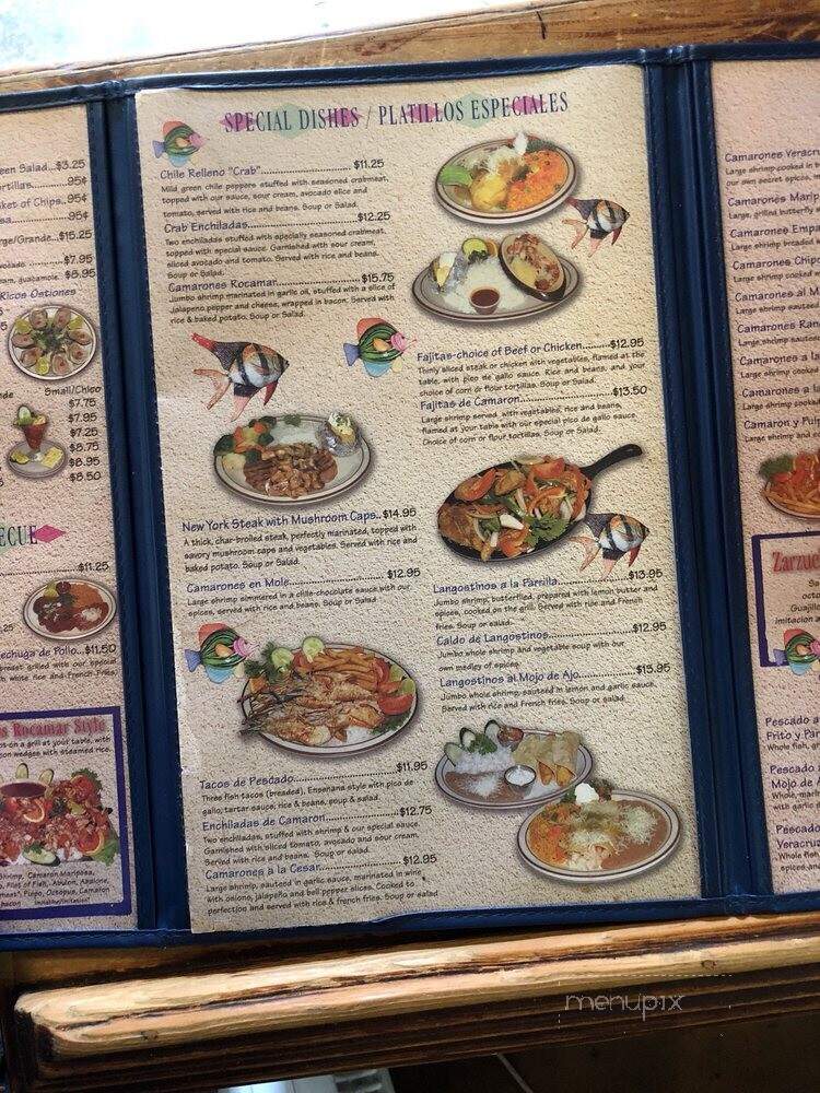 Rocamar Seafoods Restaurant - San Fernando, CA menu_pic