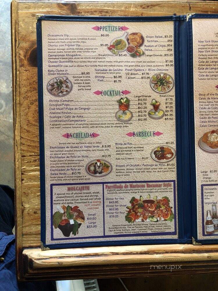 Rocamar Seafoods Restaurant - San Fernando, CA menu_pic