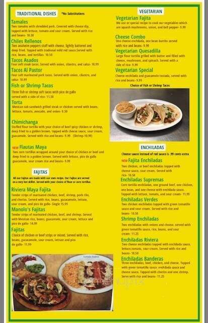 Riviera Maya - Benton, AR menu_pic