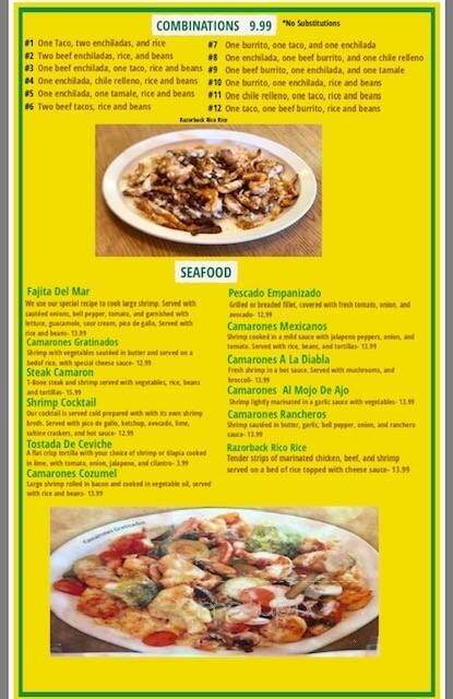 Riviera Maya - Benton, AR menu_pic