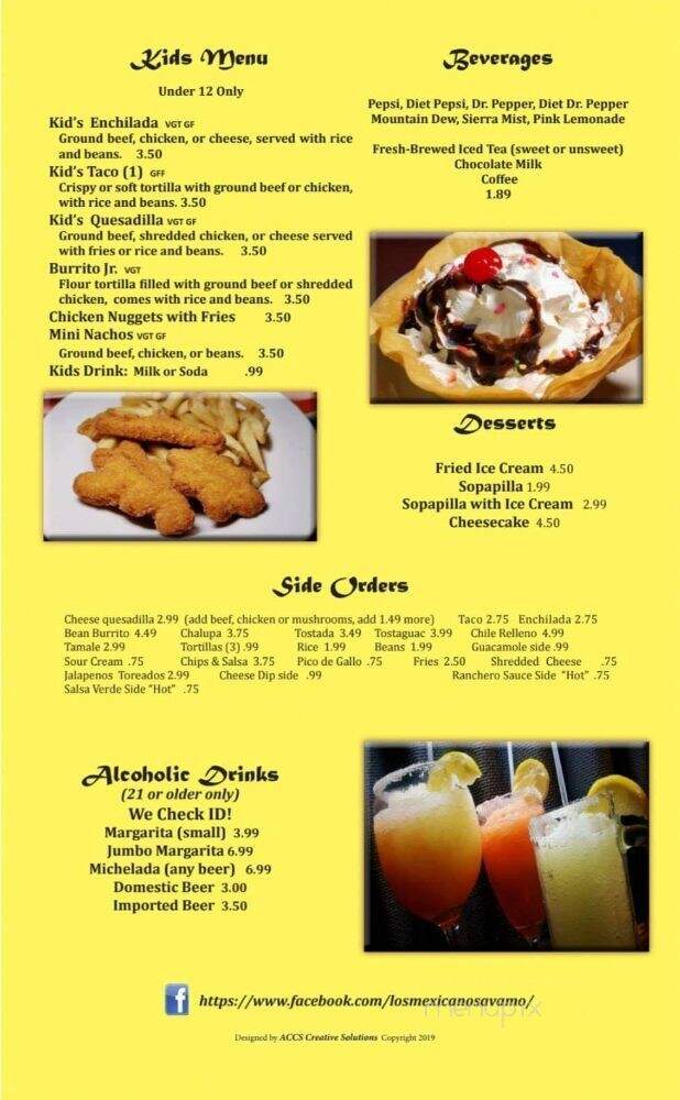 Chaparrito’s Mexican Restaurant - Ava, MO menu_pic