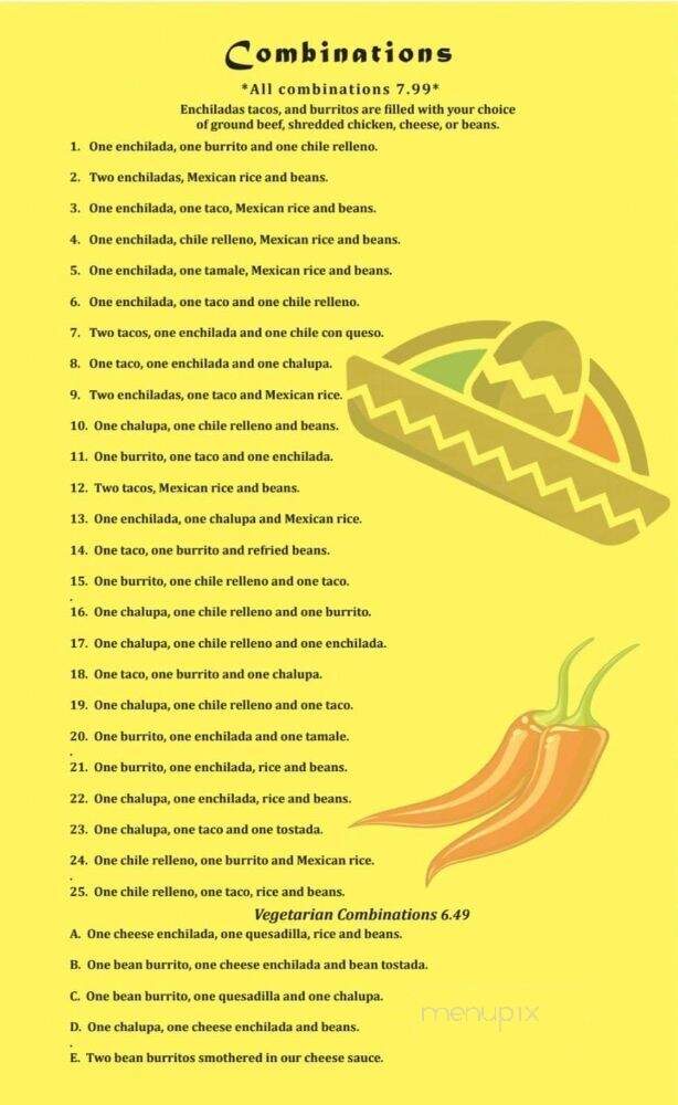 Chaparrito’s Mexican Restaurant - Ava, MO menu_pic
