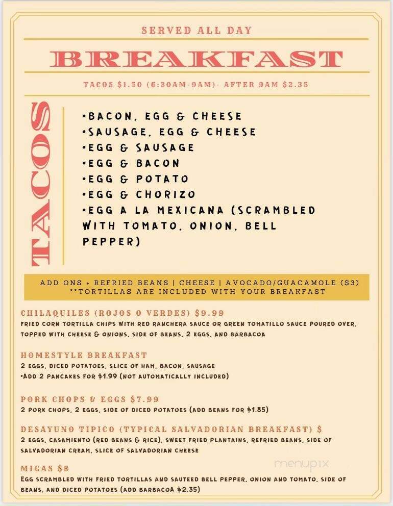 Cristo Rey Restaurant & Bakery - Dickinson, TX menu_pic