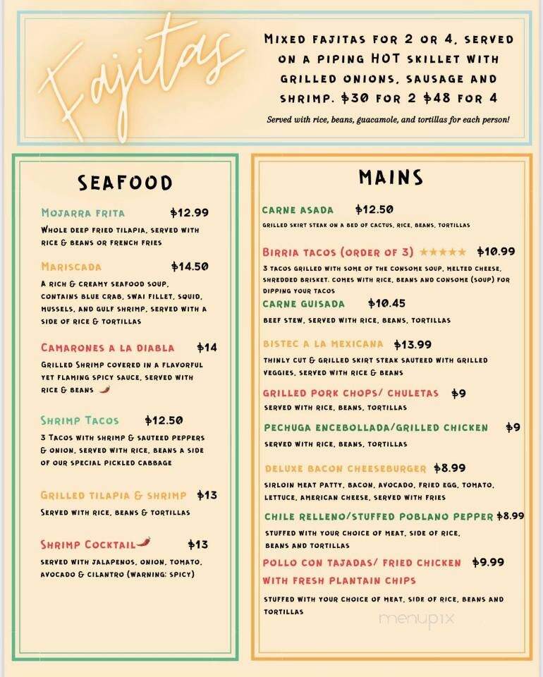 Cristo Rey Restaurant & Bakery - Dickinson, TX menu_pic
