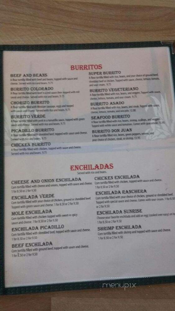 El Bajio - Enterprise, OR menu_pic