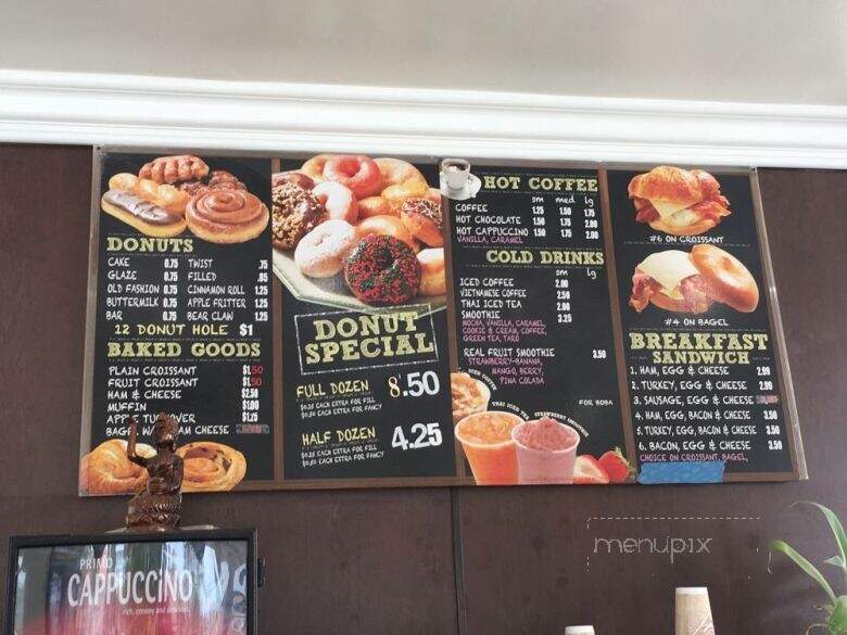Angel Food Donut Shop - Fountain Valley, CA menu_pic