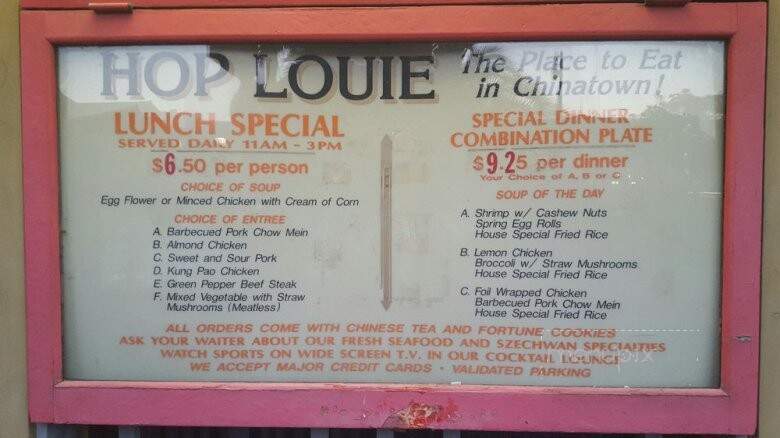 Hop Louie - Los Angeles, CA menu_pic