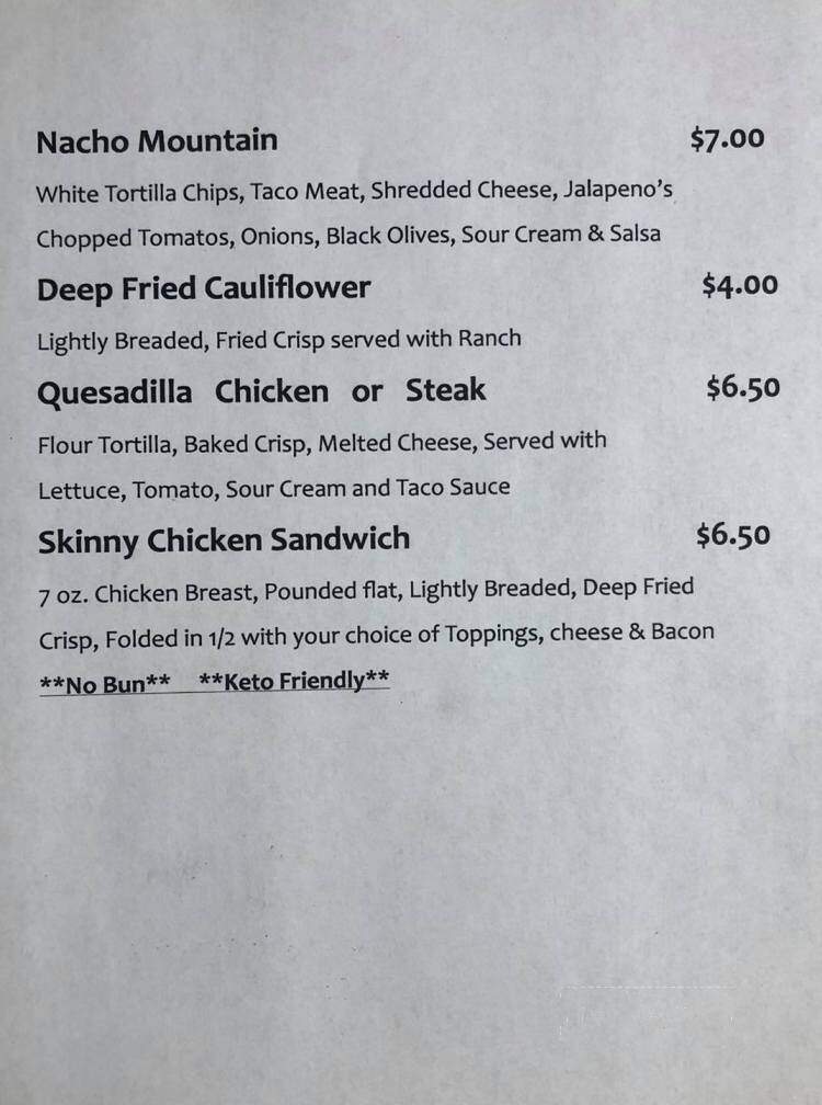 Clarion County Rod & Gun Club - Knox, PA menu_pic