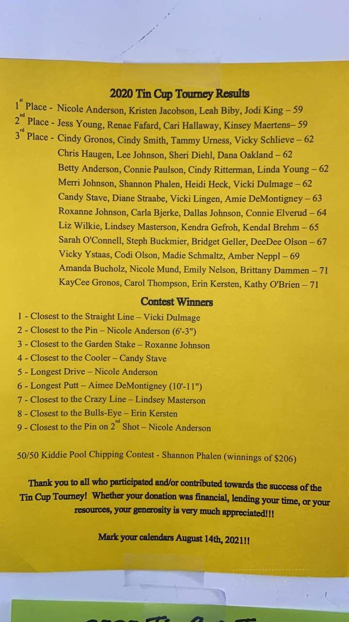 Earl's Bar - Leeds, ND menu_pic