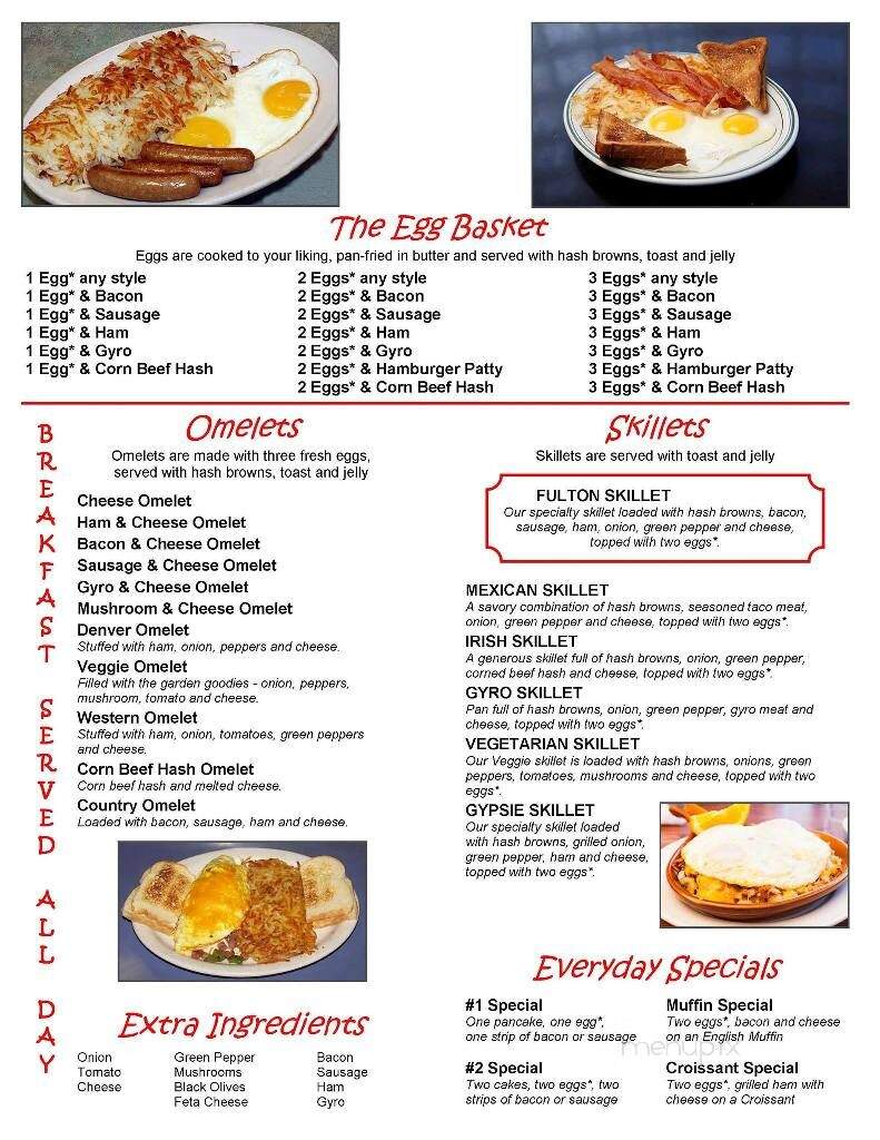 Diner 54 - Fulton, MO menu_pic