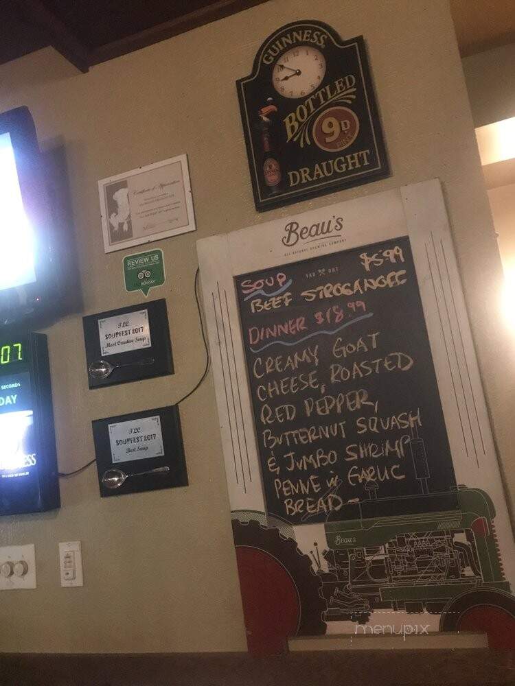 The Georgian Dragon Ale House and Pub - Brockville, ON menu_pic