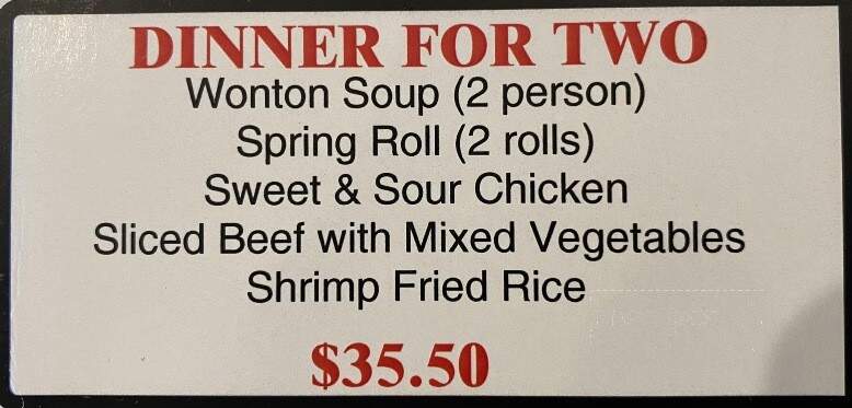 Shanghai Classic Restaurant - Calgary, AB menu_pic