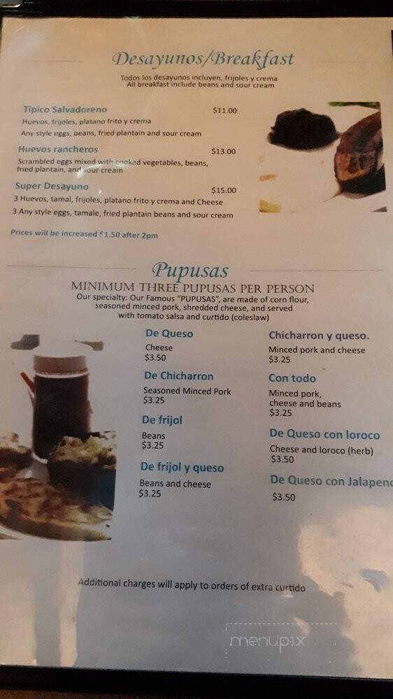 El Pulgarcito - Toronto, ON menu_pic