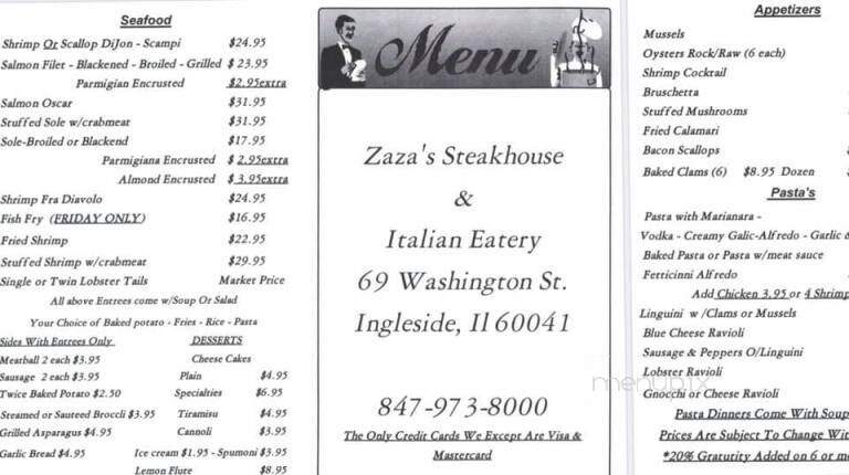 Zaza Italian Eatery - Fox Lake, IL