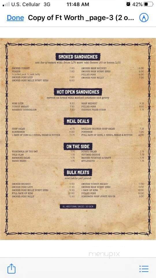 Fort Worth - Keokuk, IA menu_pic