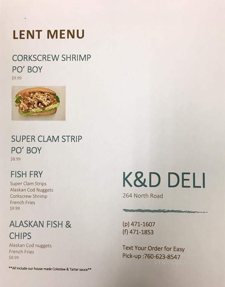 K & D Deli - Hyde Park, NY