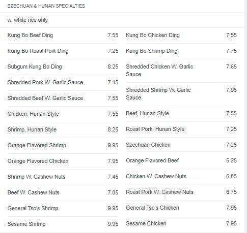 New Golden Fountain - Yonkers, NY menu_pic