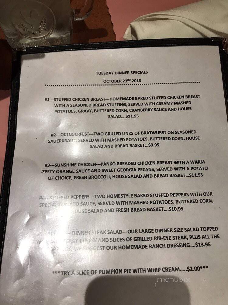 Rusty Nail - Bellevue, PA menu_pic