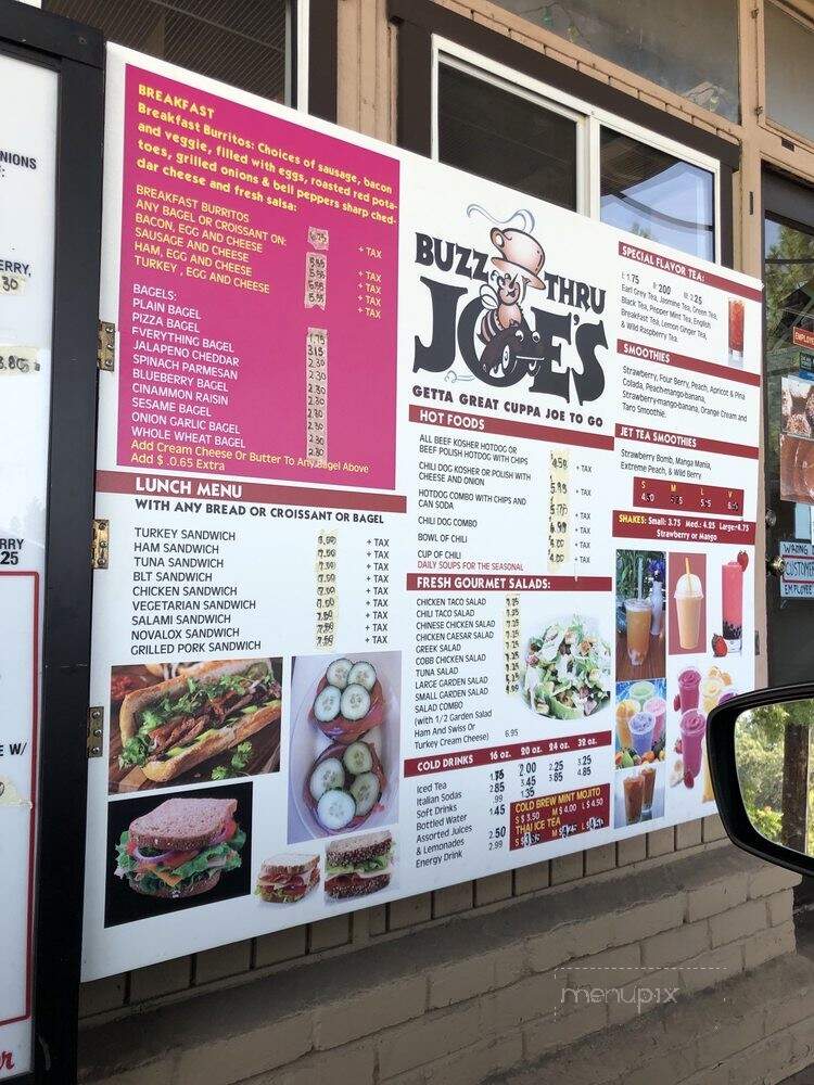Buzz Thru Joe's - Colfax, CA menu_pic