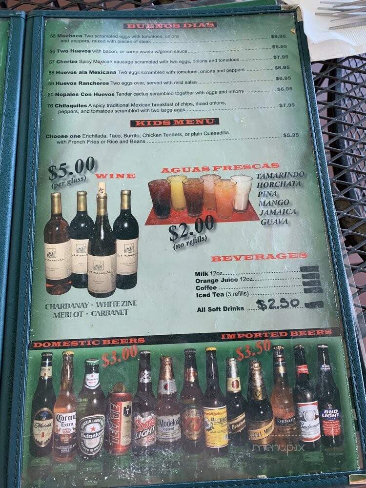La Morenita Restaurant - Merced, CA menu_pic